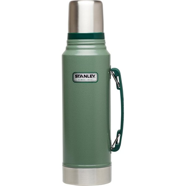Stanley Heritage Classic Vacuum Bottle with Handle 1.1 qt | Wide Mouth