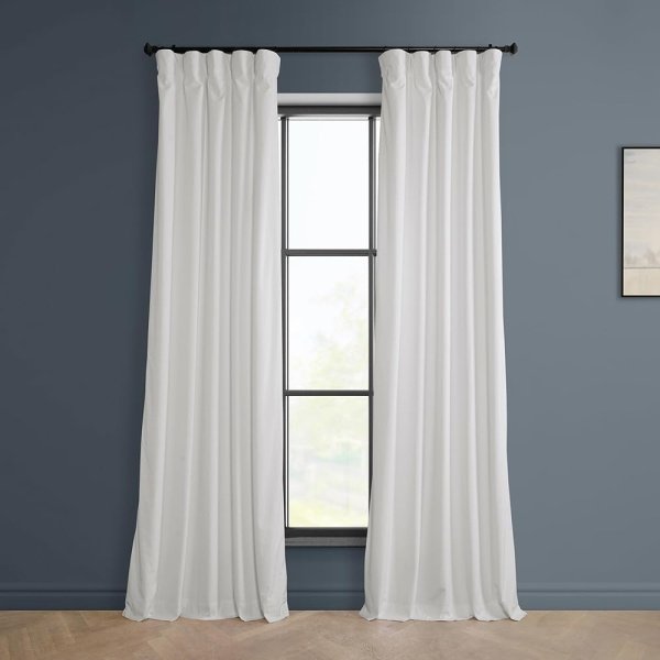 HPD Half Price Drapes Heritage Plush Velvet Curtains 96 Inches Long Room