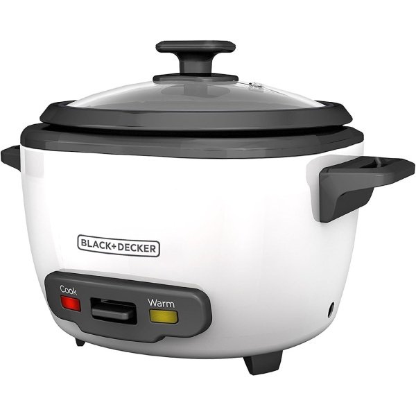 Black+Decker 2-in-1 Rice Cooker and Food Steamer, 16 Cup (7 Cup Uncooked),