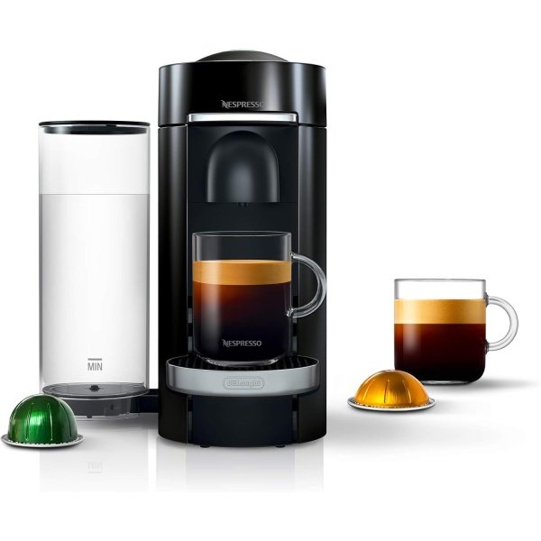 Nespresso VertuoPlus Deluxe Coffee and Espresso Machine by De'Longhi, 37 Oz,