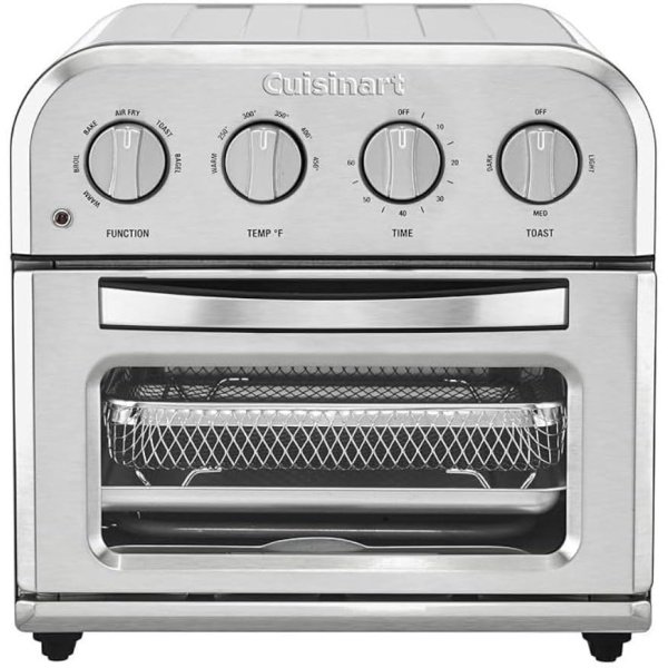Cuisinart TOA-28 Compact Convection Airfryer Toaster Oven (Stainless Steel,