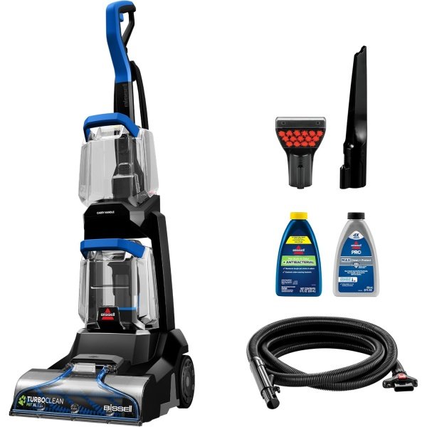 BISSELL TurboClean Pet XL Upright Carpet Cleaner, Upholstery Tough Stain Tool &