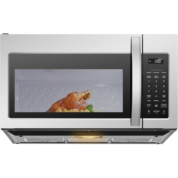 Midea MOR17BSA-SS 1.7 Cu.ft. Over The Range Microwave Oven with Smart Touch