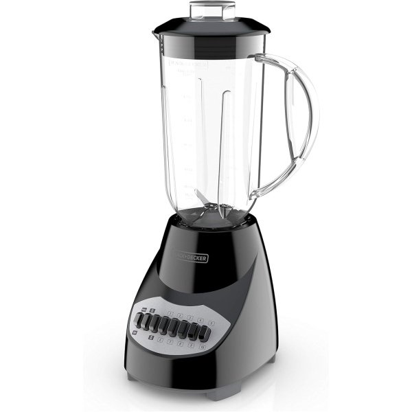 BLACK+DECKER 10-Speed Countertop Blender, BL2010BP, 6-Cup Plastic Jar,