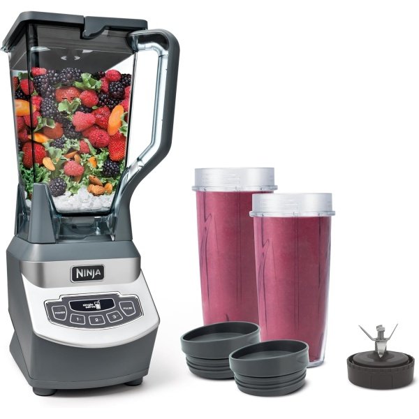 Ninja BL660 Professional Compact Smoothie & Food Processing Blender, 1100-Watts,