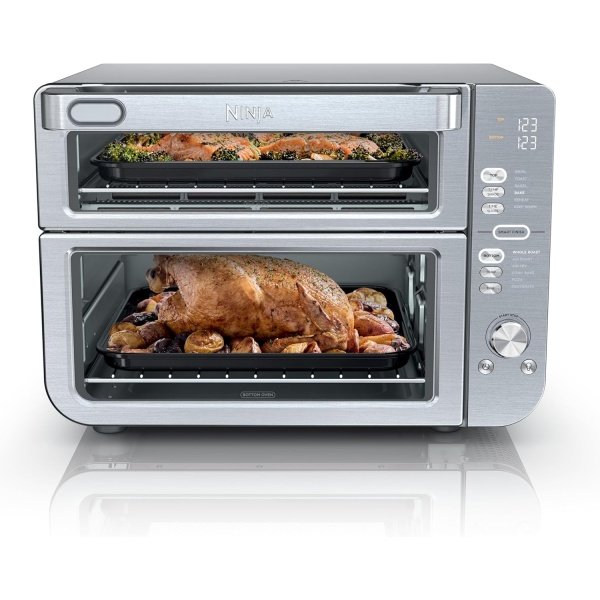 Ninja Double Stack XL Countertop Oven & Air Fryer, 12-in-1, Flexdoor,