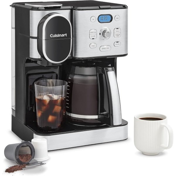 Cuisinart Coffee Maker, 12-Cup Glass Carafe, Automatic Hot & Iced Coffee Maker,