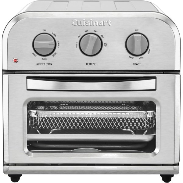 Cuisinart Compact Air Fryer Toaster Oven, Stainless Steel Fryer with 6-in-1