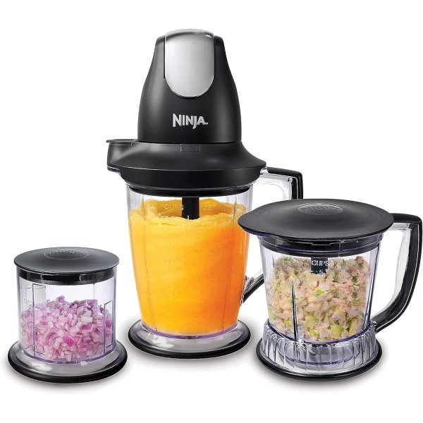 Ninja QB1004 Blender/Food Processor with 450-Watt Base, 48oz Pitcher, 16oz