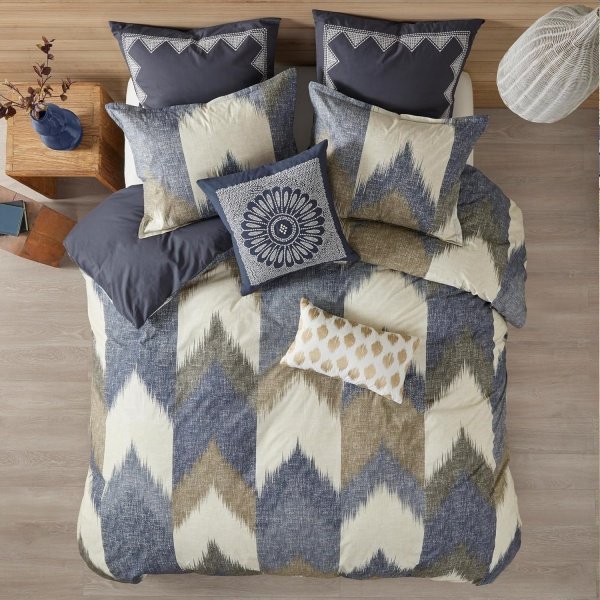 INK+IVY King Size Comforter Set, Cozy Cotton Comforter, All Season, Lightweight